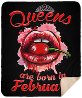 Queens Are Born In February T-Shirt Sexy Lips