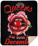 Queens Are Born In December T-Shirt Sexy Lips